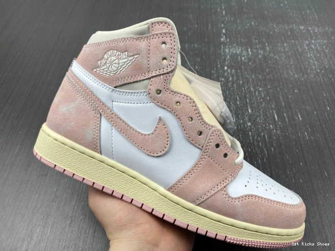 (Women's) Pink FD2596- High Jordan Washed Retro OG 1 789 Air Popular 0111